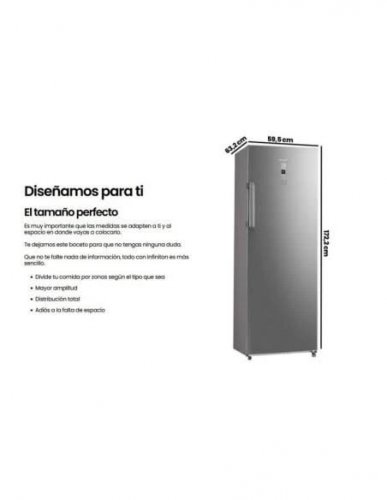Congelador vertical Infiniton CV-238L72XEL