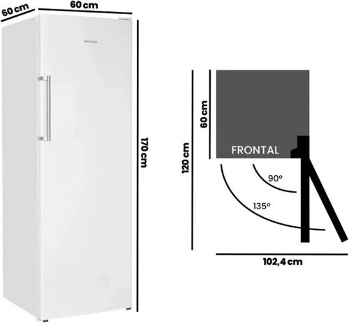 Congelador vertical Infiniton CV-242L70BED