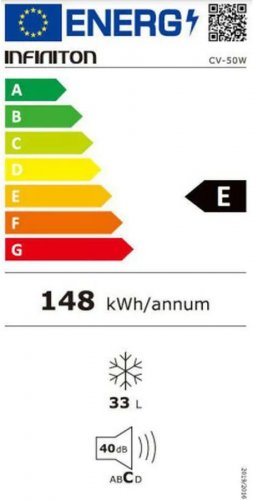 Congelador vertical Infiniton CV-50W