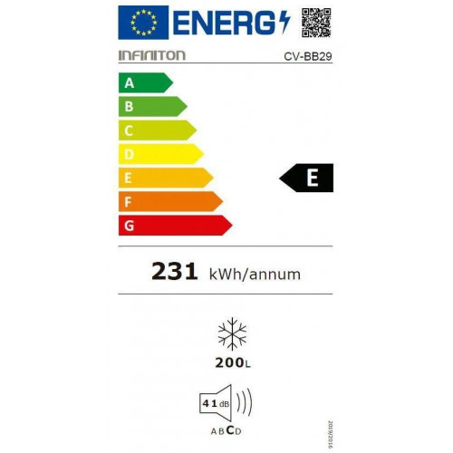 Congelador vertical Integrable Infiniton CV-BB29 E No Frost