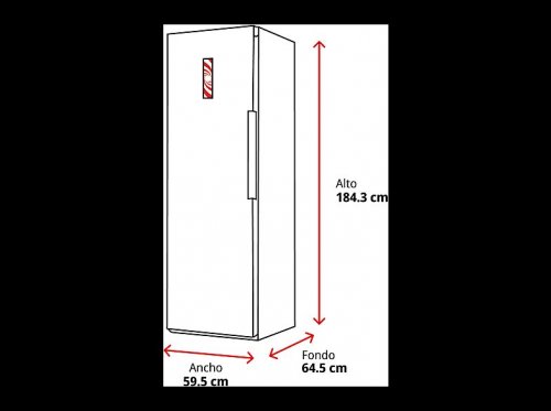Congelador vertical KOENIC KFZ 631 E NF 274 l