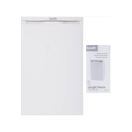 Congelador Vertical KUNFT KUF9126 WH (Estático - 85 cm - 85 L - Blanco)