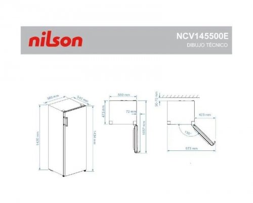 Congelador Vertical Nilson ncv145500e