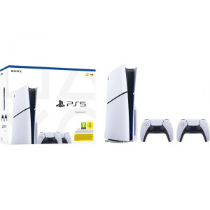 Conjunto Consola PS5 Slim + 2 Mandos inalámbricos DualSense