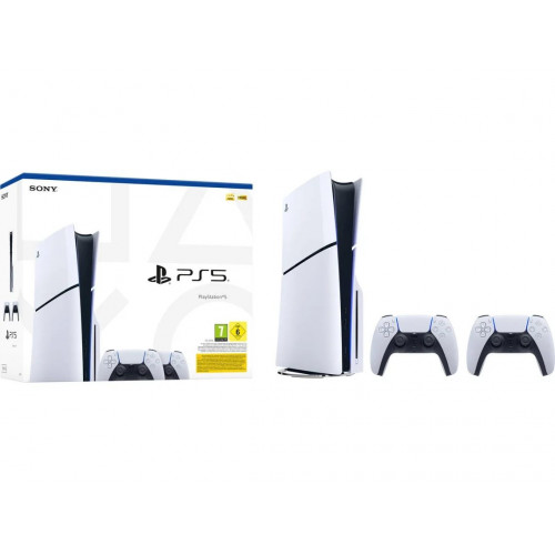 Conjunto Consola PS5 Slim + 2 Mandos inalámbricos DualSense