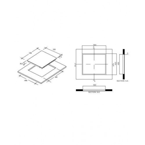 Conjunto de horno multifunción y placa vitrocerámica Candy - PCI27XCH63CC4U2 Inox / Negro