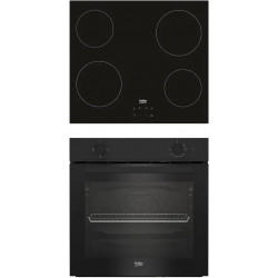 Conjunto de horno y placa vitrocerámica beko bbsc11020b