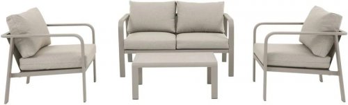 Conjunto de jardín de aluminio para 4 personas mallia goodhome