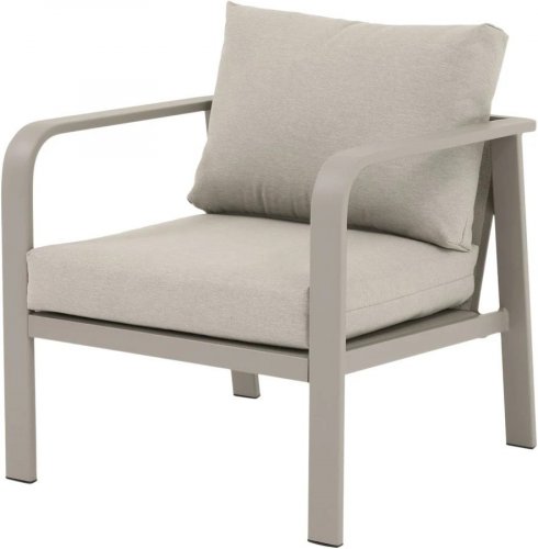 Conjunto de jardín de aluminio para 4 personas mallia goodhome