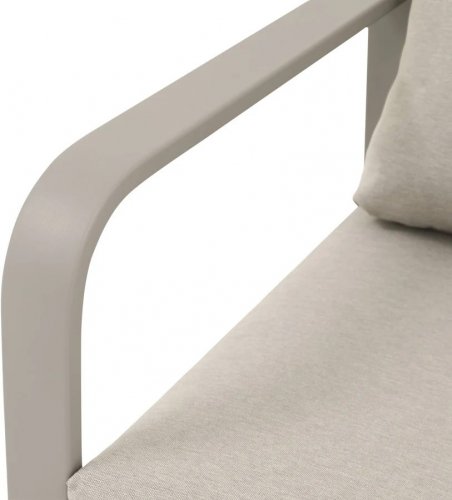 Conjunto de jardín de aluminio para 4 personas mallia goodhome
