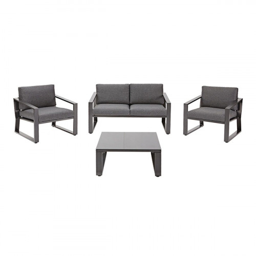 Conjunto de jardín NATERIAL Lyra de aluminio gris para 4 personas