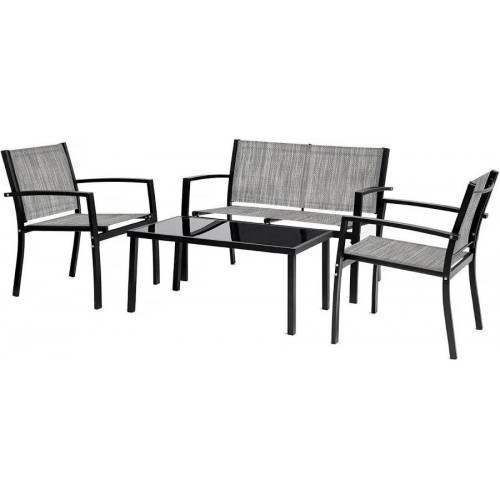 Conjunto de muebles bajos de jardín 