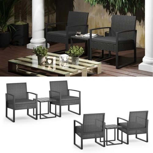 Conjunto de Muebles de Jardín 3 Piezas