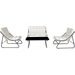 Conjunto de muebles de jardín de metal 