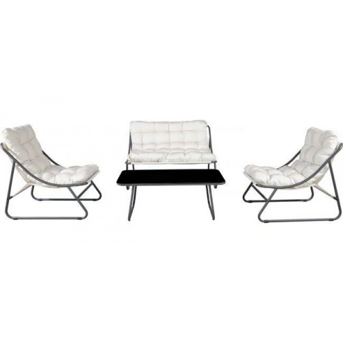 Conjunto de muebles de jardín de metal 