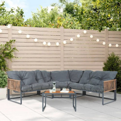 Conjunto de muebles de jardín Karg mesa y sofá modular