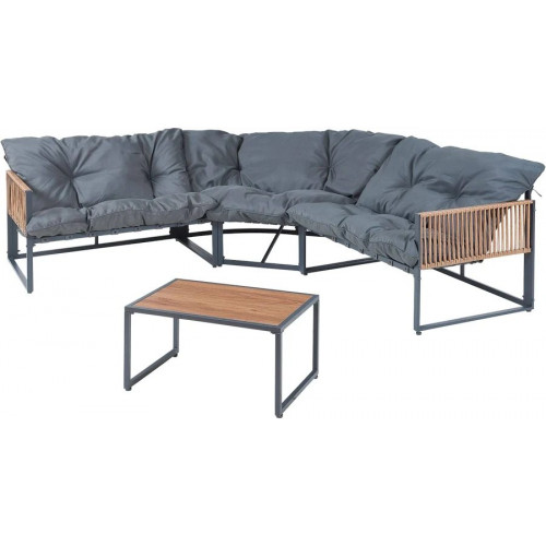 Conjunto de muebles de jardín Karg mesa y sofá modular