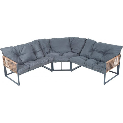 Conjunto de muebles de jardín Karg mesa y sofá modular