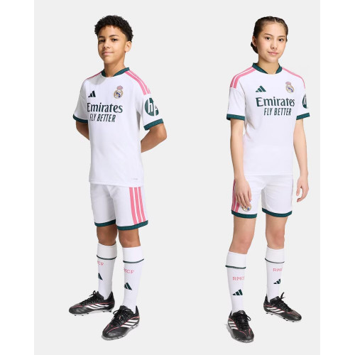 Conjunto de niños 1ª equipación Real Madrid CF 2026-2027 adidas Blanco