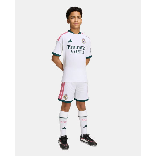 Conjunto de niños 1ª equipación Real Madrid CF 2026-2027 adidas Blanco