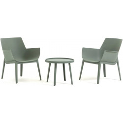 Conjunto de relax de 2 sillones con mesa jardín
