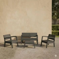 Conjunto Muebles de Exterior Valencia de 4 Plazas