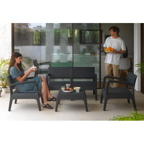 Conjunto Muebles de Exterior Valencia de 4 Plazas