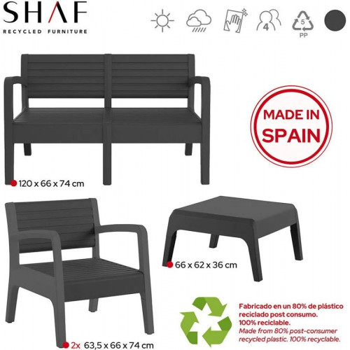 Conjunto Muebles de Exterior Valencia de 4 Plazas