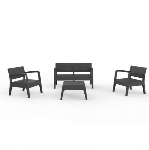 Conjunto Muebles de Exterior Valencia de 4 Plazas