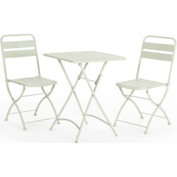 Conjunto muebles de jardín Perla 3 piezas