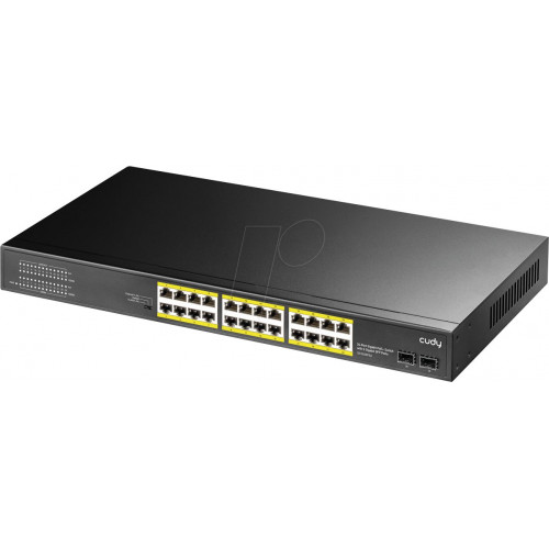 Conmutador, 24 puertos, Gigabit Ethernet, PoE+, SFP