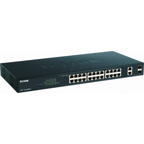 Conmutador, 26 puertos, Gigabit Ethernet, PoE+, RJ45/SFP