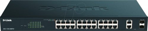Conmutador, 26 puertos, Gigabit Ethernet, PoE+, RJ45/SFP
