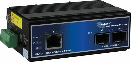 Conmutador, 3 puertos, 2,5 Gigabit Ethernet, PoE+++, SFP