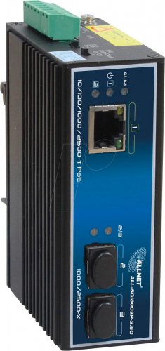 Conmutador, 3 puertos, 2,5 Gigabit Ethernet, PoE+++, SFP