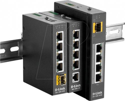 Conmutador, 4 puertos, Gigabit Ethernet, PoE, 1x SFP