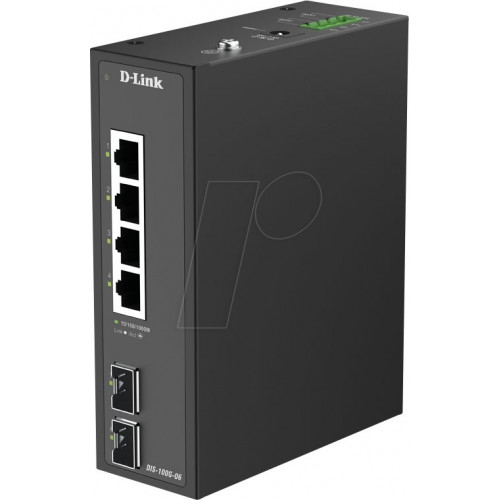 Conmutador, 6 puertos, Gigabit Ethernet, SFP