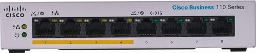 Conmutador, 8 puertos, Gigabit Ethernet, PoE