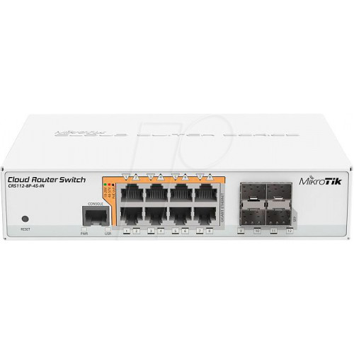 Conmutador Cloud Router CRS112-8P-4S-IN