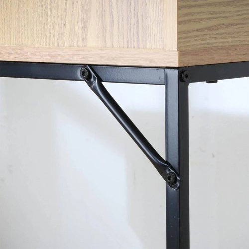 Consola 2 Cajones 1 Estante Decoración de Madera l100 cm