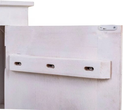 Consola Alexandra House Living Blanco madera de Mango 33 x 90 x 90 cm