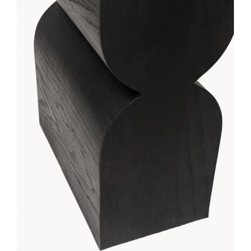Consola curve negro 120 x 76 cm de madera