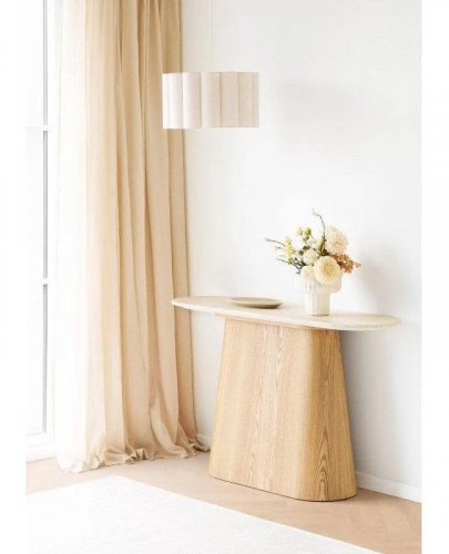 consola de 130 cm en beige