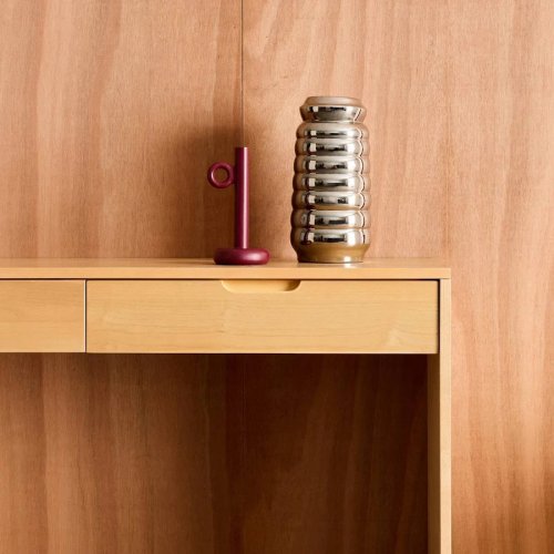 Consola de madera con 2 cajones