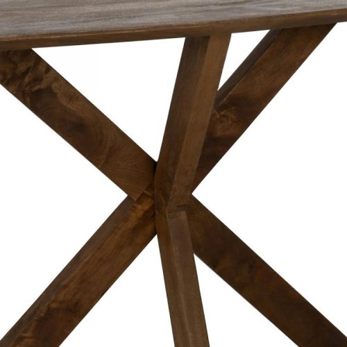 Consola de madera de Mango Color Miel con Patas en Aspa 612837