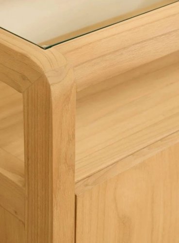 Consola de madera maciza de Sungkai 90x85 cm