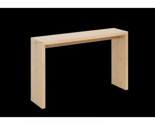 Consola de madera maciza en tono 120x80cm