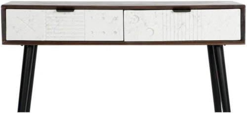 Consola DKD Home Decor Metal Madera de Mango 105 x 35 x 77 cm
