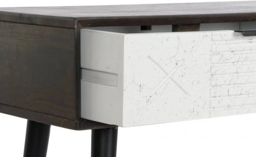 Consola DKD Home Decor Metal Madera de Mango 105 x 35 x 77 cm