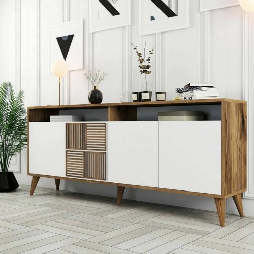 Consola dpogg mesa multiusos gabinete de soporte